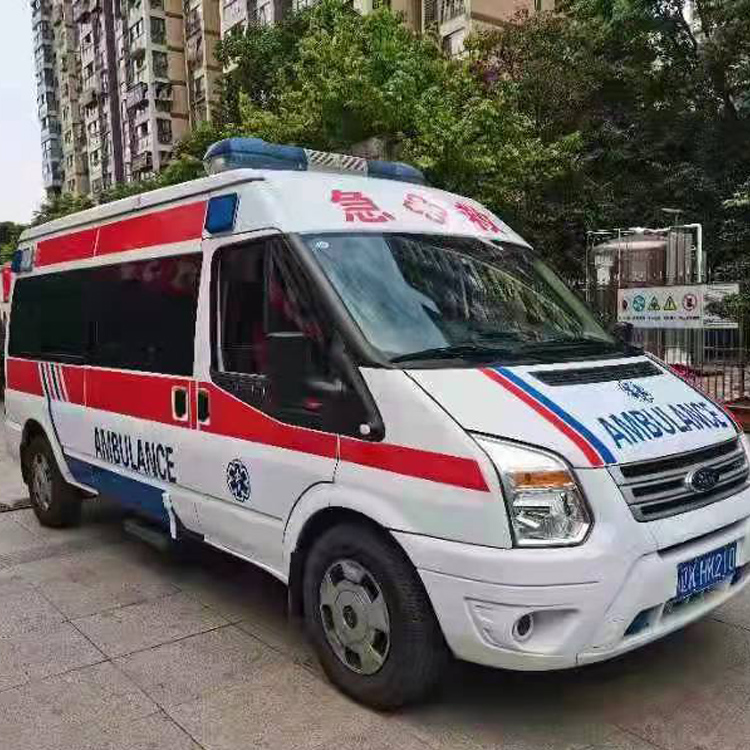 沙洋长途救护车护送病人返乡
